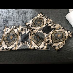 Pottery Barn ikat pillow cover.